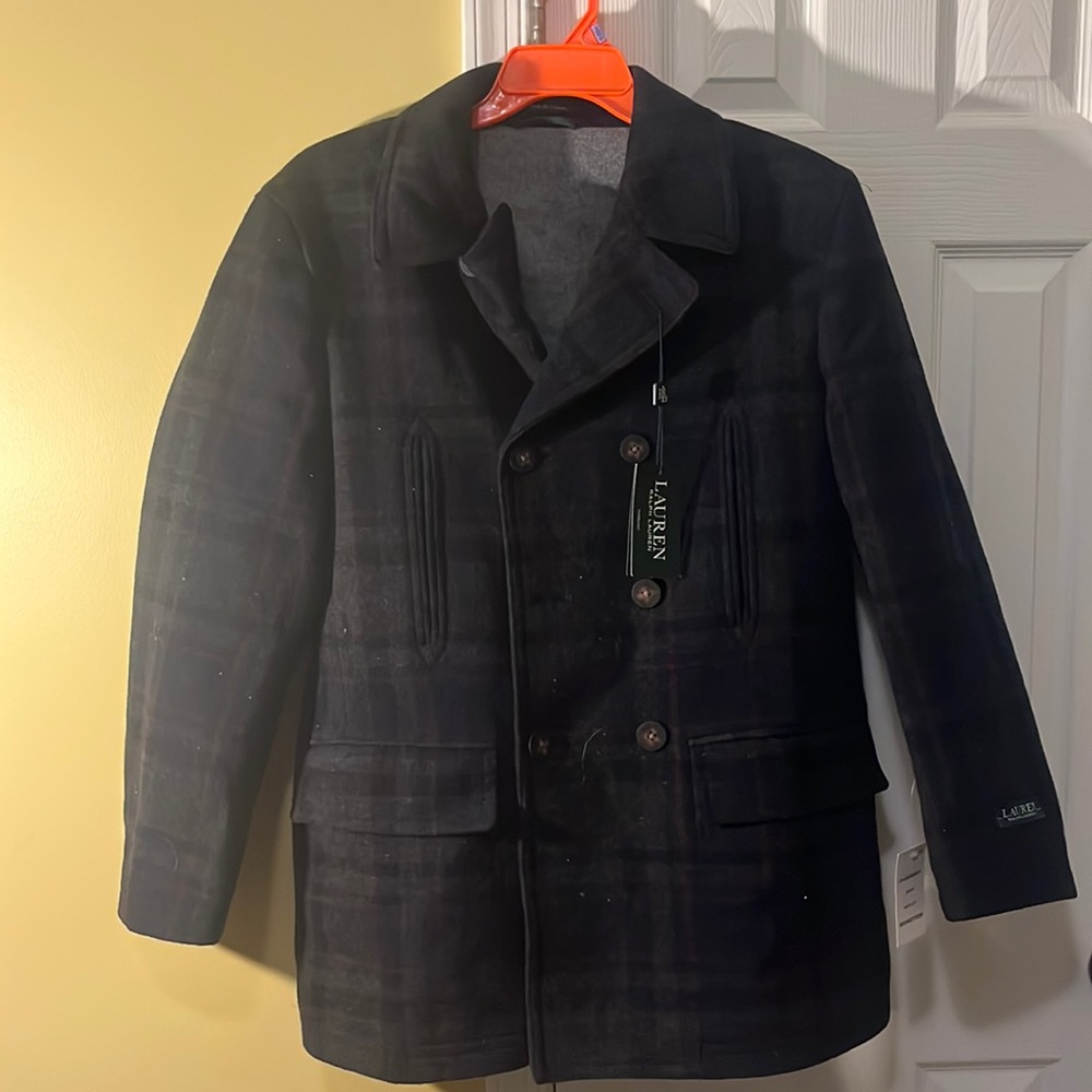 Ralph Lauren Mens Navy Dress Coat New Size 40 short